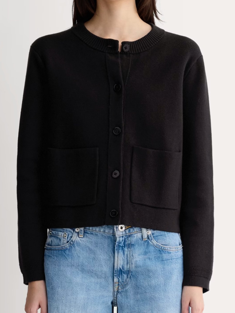 Everlane The Crew Cardigan in Everyday Cotton